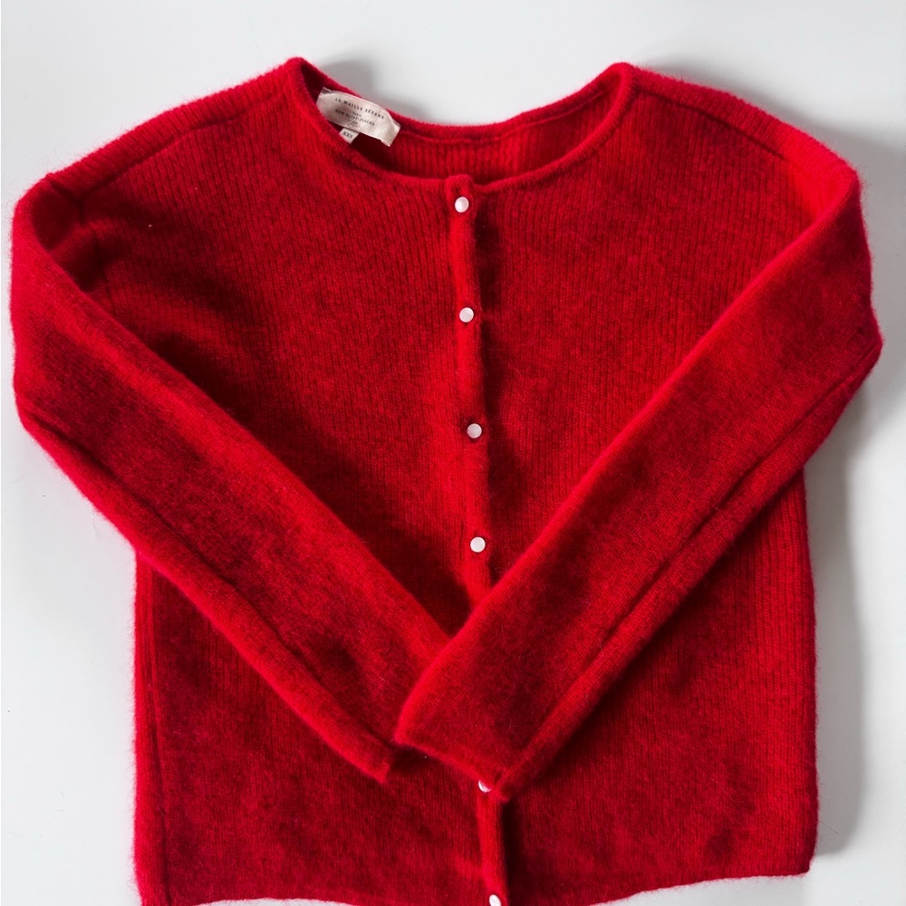 Sezane Vibrant Red Cardigan